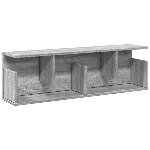 Grauer Wandschrank Kristine 100x20x30cm (Sonoma-Holzoptik)