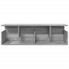 Grauer Wandschrank Kristine 100x20x30cm (Sonoma-Holzoptik)