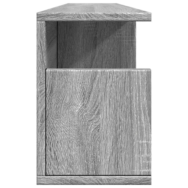 Grauer Wandschrank Kristine 100x20x30cm (Sonoma-Holzoptik)