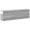 Grauer Wandschrank Kristine 100x20x30cm (Sonoma-Holzoptik)