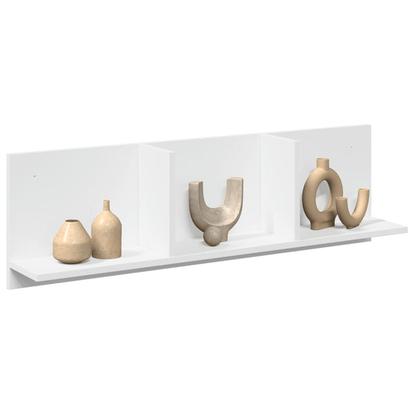 Weißer Wandschrank Nelo 100x16,5x30cm (Holz)