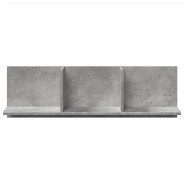 Betongrauer Wandschrank Nelo 100x16,5x30cm (Holz)