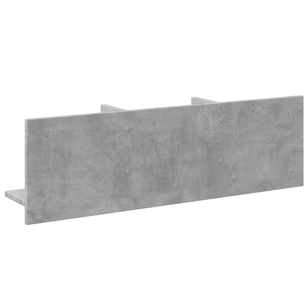 Betongrauer Wandschrank Nelo 100x16,5x30cm (Holz)