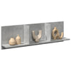 Betongrauer Wandschrank Nelo 100x16,5x30cm (Holz)