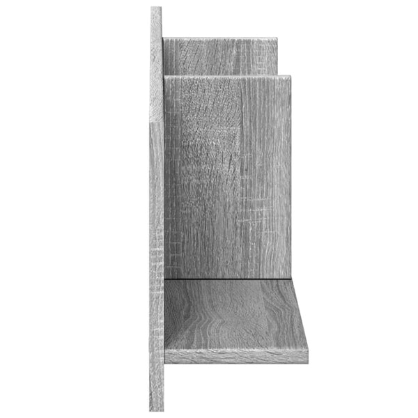 Grauer Hängeschrank Nelo 100x16,5x30cm (Sonoma Holz)