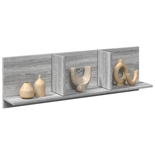 Grauer Hängeschrank Nelo 100x16,5x30cm (Sonoma Holz)