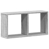Grauer Poenaru Wandschrank 60x16x30cm (Sonoma Holzoptik)