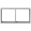 Grauer Poenaru Wandschrank 60x16x30cm (Sonoma Holzoptik)