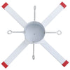 Valkoinen joulukuusenjalusta Fener 61x61x15,5cm