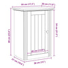 Weißer Badezimmer-Wandschrank Bodo Beni 44x30x60cm