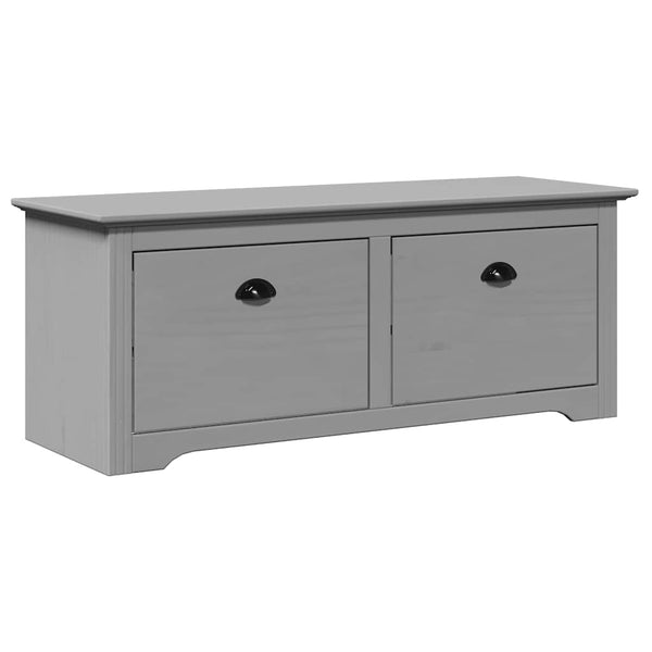 Harmaa eteisen penkki bodo Ulysses 114x40x45cm