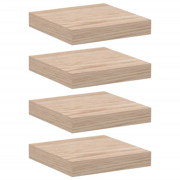 Schwimmende Regale Amable 23x23,5x4cm (4 Stück Holz)