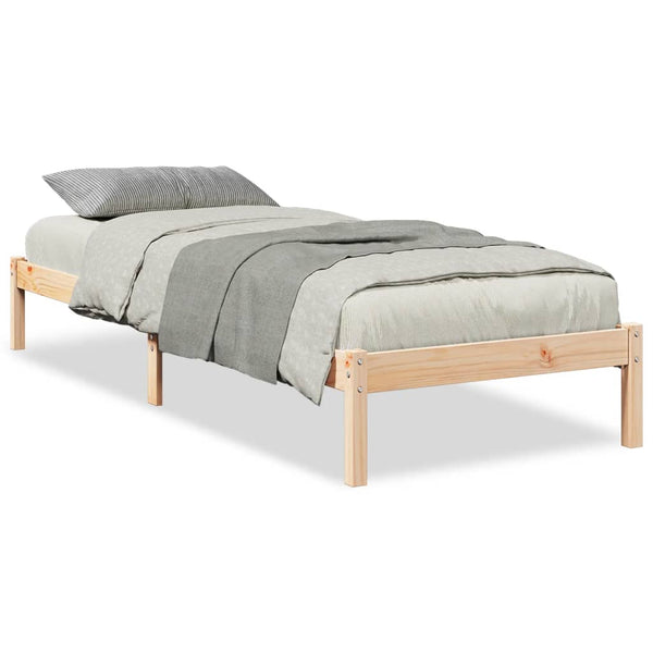 Bettgestell extra lang ohne Matratze Tomiris 90x210cm (Kiefer)