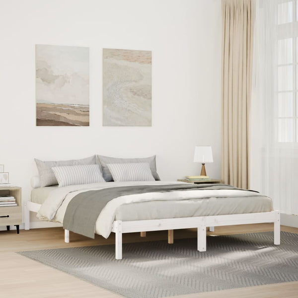 Bettgestell extra lang ohne Matratze Tomiris 160x210cm (Kiefer)