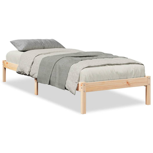Bettgestell extra lang ohne Matratze Tomiris 80x220cm (Kiefer)