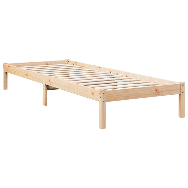 Bettgestell extra lang ohne Matratze Tomiris 80x220cm (Kiefer)