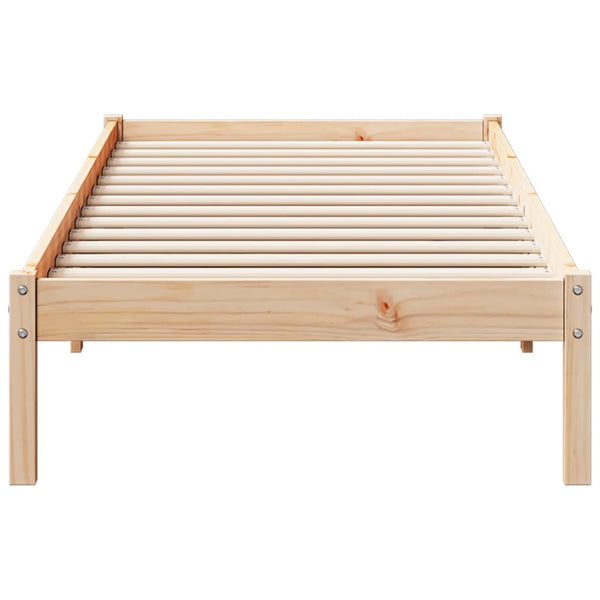 Bettgestell extra lang ohne Matratze Tomiris 80x220cm (Kiefer)