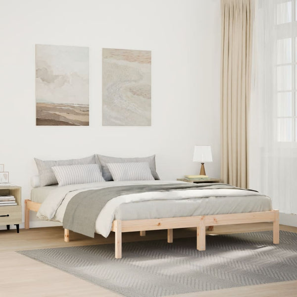 Bettgestell extra lang ohne Matratze Tomiris 160x220cm (Kiefer)