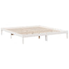 Bettgestell weiß extra lang ohne Matratze Tomiris 180x220cm (Kiefer)