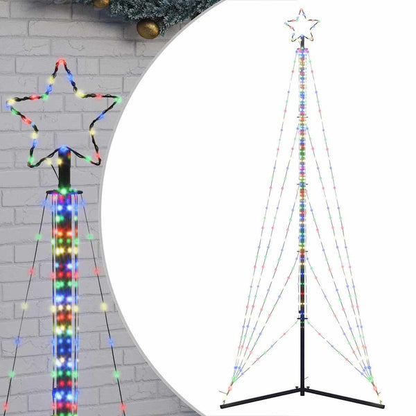 Farbige LED-Weihnachtsbaumbeleuchtung Vichentia 300cm (525 LEDs)
