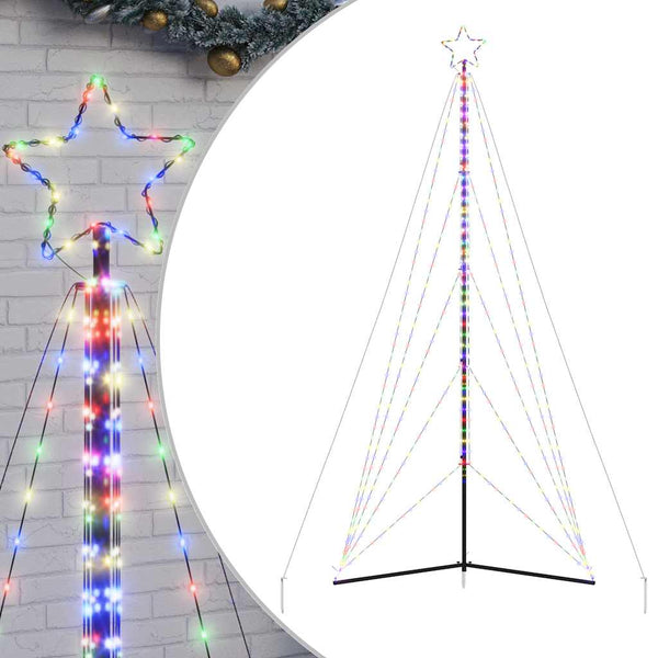 Bunte LED-Weihnachtsbaumbeleuchtung Vichentia 400 cm (615 LEDs)