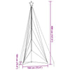 Bunte LED-Weihnachtsbaumbeleuchtung Vichentia 400 cm (615 LEDs)