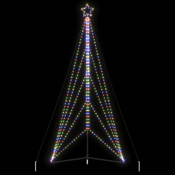 Bunte LED-Weihnachtsbaumbeleuchtung Vichentia 400 cm (615 LEDs)