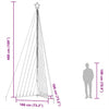 Bunte LED-Weihnachtsbaumbeleuchtung Rebekka 480cm (789 LEDs)