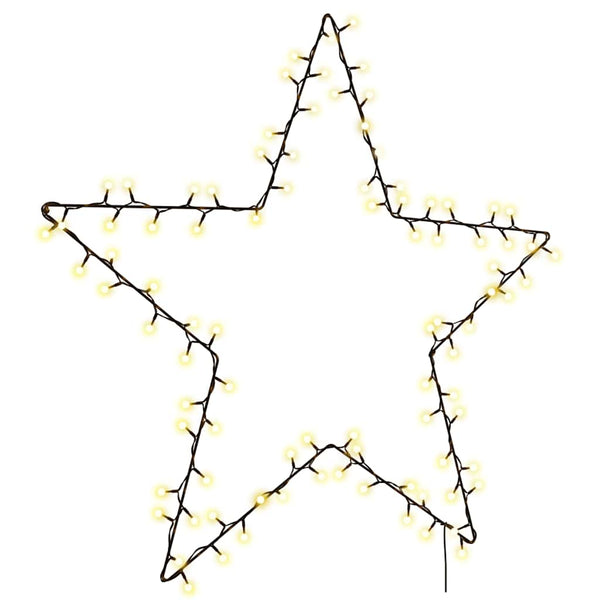 Warmweiße Weihnachtsbeleuchtung Star Silhouette Breana 115 LEDs