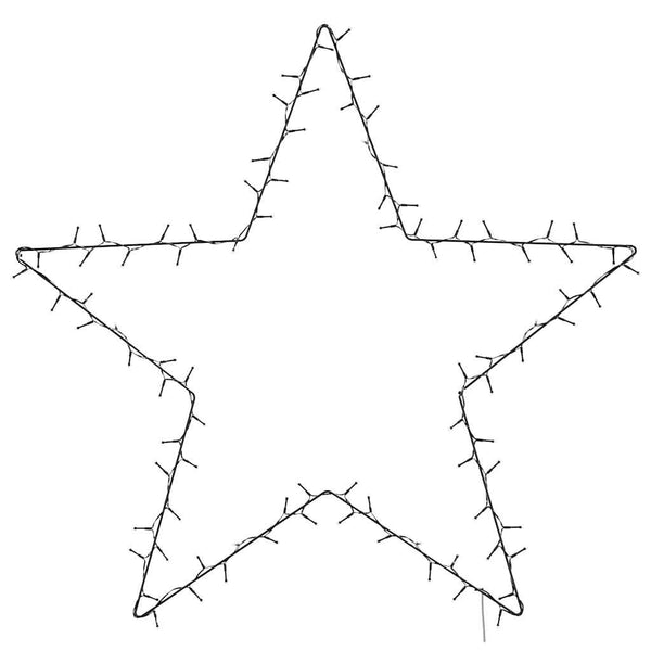 Warmweiße Weihnachtsbeleuchtung Star Silhouette Breana 115 LEDs