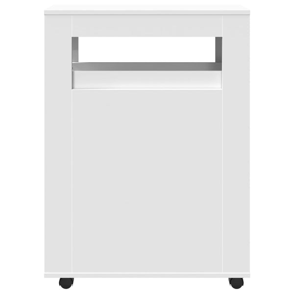 Weißer schmaler Badezimmerschrank auf Rollen Despau (Holz)