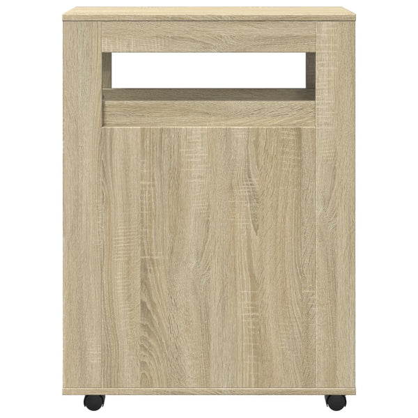 Sonoma-Eiche, schmaler Badschrank auf Rollen Despau (Holz)