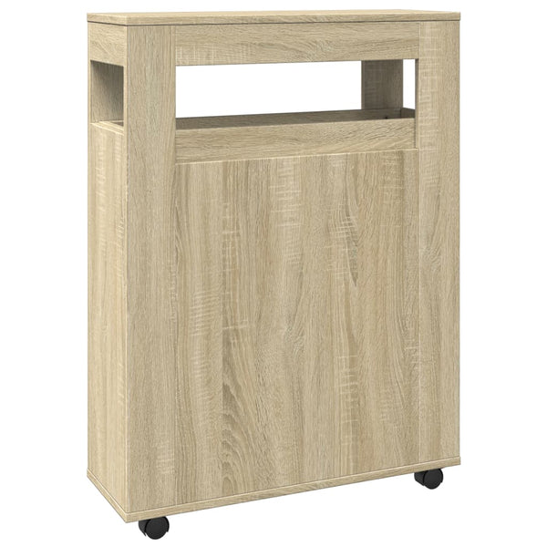 Sonoma-Eiche, schmaler Badschrank auf Rollen Despau (Holz)