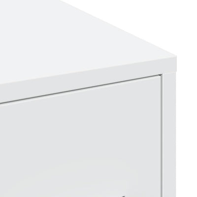 Weißer schmaler Badezimmerschrank auf Rollen Draghici (Holz)