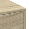 Sonoma-Eiche schmaler Badezimmerschrank auf Rollen Draghici (Holz)