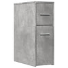 Betongrauer schmaler Badrollschrank Draghici (Holz)