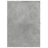 Betongrauer schmaler Badrollschrank Draghici (Holz)