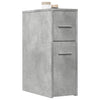 Betongrauer schmaler Badrollschrank Draghici (Holz)