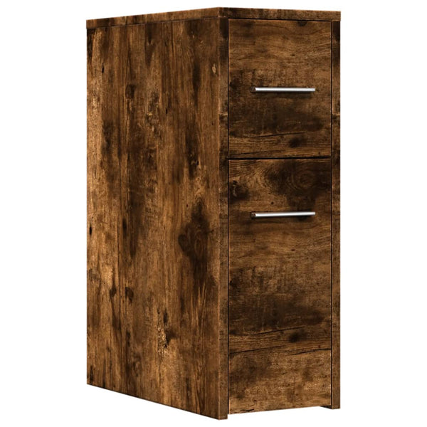 Savutammi schmaler Badezimmerschrank Draghici (auf Rollen, Holz)