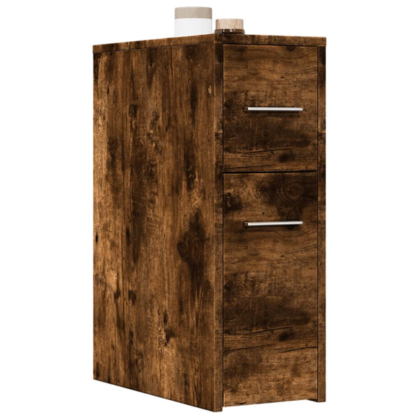 Savutammi schmaler Badezimmerschrank Draghici (auf Rollen, Holz)