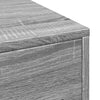 Grauer schmaler Badezimmerschrank auf Rollen Draghici (Sonoma Holz)