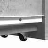 Betongrauer schmaler Badschrank auf Rollen Arthur (Holz)
