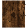 Schmaler Badezimmerschrank auf Rollen aus Rauchfichte Arthur (Holz)