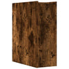 Schmaler Badezimmerschrank auf Rollen aus Rauchfichte Arthur (Holz)