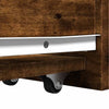 Schmaler Badezimmerschrank auf Rollen aus Rauchfichte Arthur (Holz)