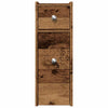 Alter, schmaler Badezimmerschrank Arthur (auf Rollen, Holz)