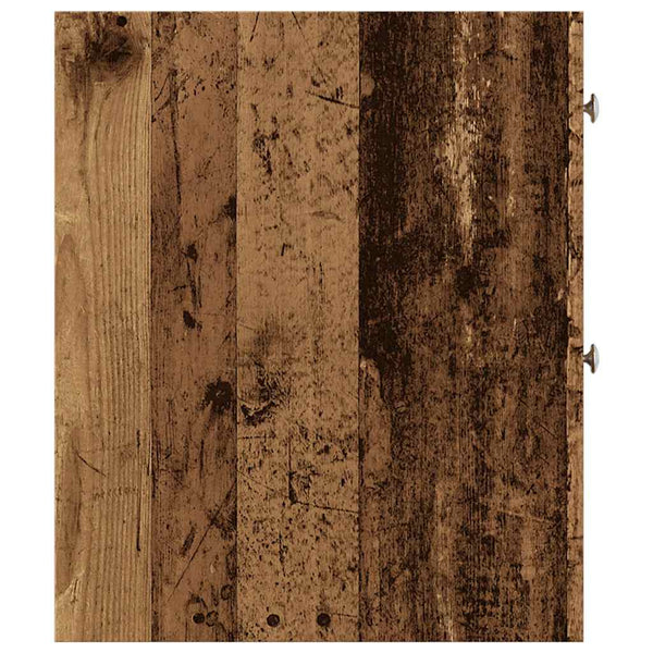 Alter, schmaler Badezimmerschrank Arthur (auf Rollen, Holz)