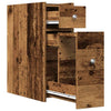 Alter, schmaler Badezimmerschrank Arthur (auf Rollen, Holz)