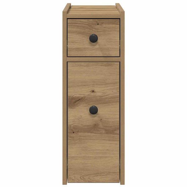 Badschrank auf Rollen Arthur aus massivem Eichenholz