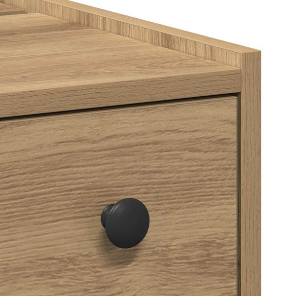 Badschrank auf Rollen Arthur aus massivem Eichenholz